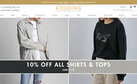 韩国美国时尚服装和美容在线全球市场：KOODING