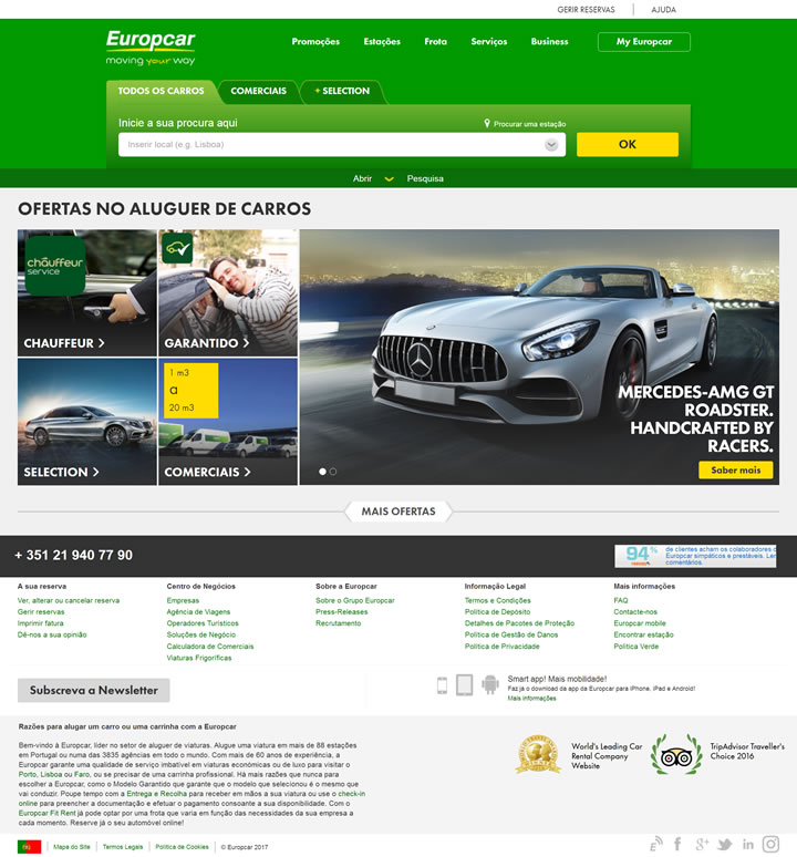 Europcar葡萄牙官网