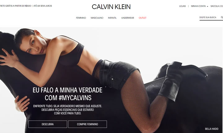 时尚风潮巴西站：Calvin Klein巴西官方网站