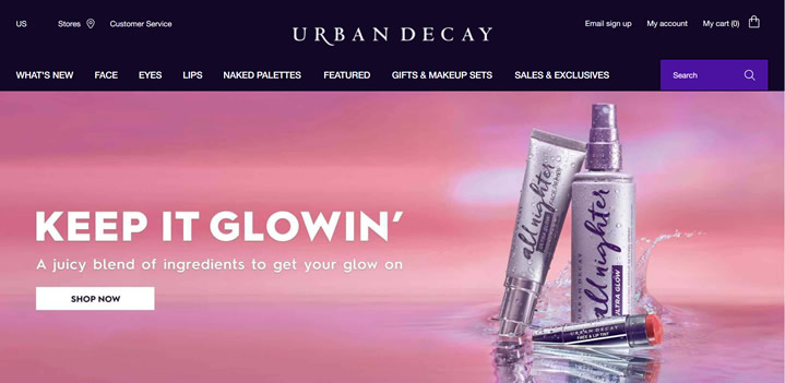 探索个性化妆，尽在Urban Decay官方网站，美国化妆品品牌