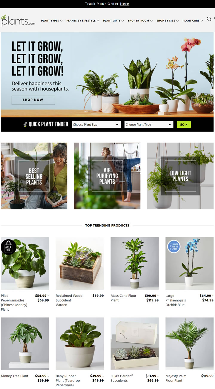 Plants.com美国官网