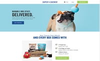 狗狗玩具、零食和咀嚼物的月度送货服务：Super Chewer