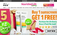 澳大利亚天然护肤品、化妆品和健康产品一站式商店：Nourished Life