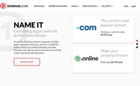 网站域名和主机：Domain.com