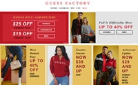 GUESS Factory加拿大：牛仔裤、服装及配饰